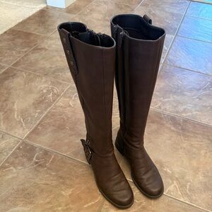 AEROSOLES Dark Brown Shin High Boots